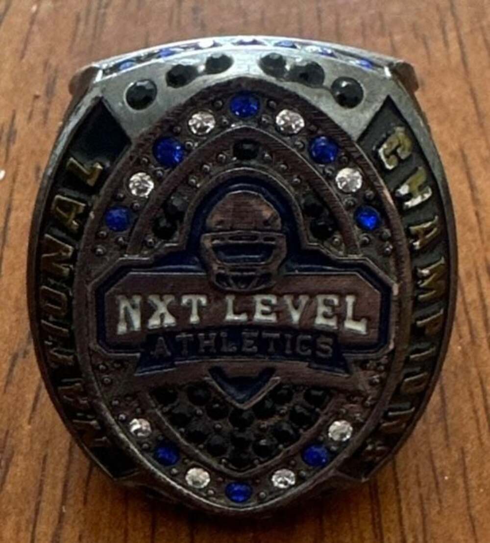 NXT Level Athletics Pop Warner Regional National Football Championship Ring